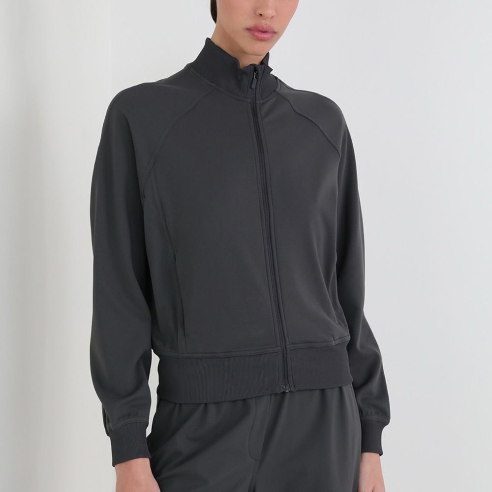 LULULEMON Jacket Wunder Train Track Jacket Twill Graphite Grey Size‎ 8